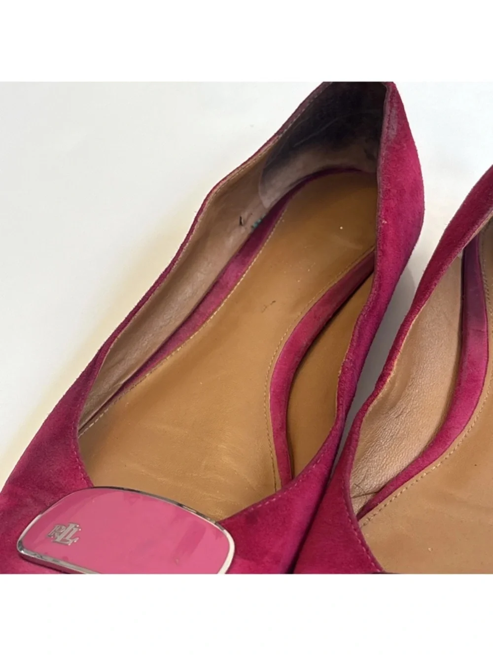 Lauren Ralph Lauren Women’s Camern Slip-On Ballet Flats In Geranium No Box Sz 9 - Picture 9 of 16